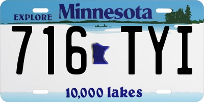 MN license plate 716TYI
