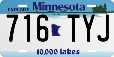 MN license plate 716TYJ