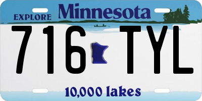 MN license plate 716TYL