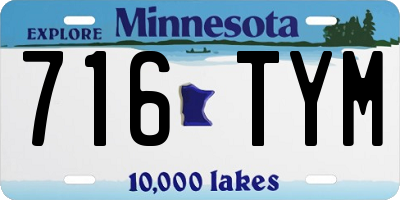 MN license plate 716TYM