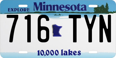MN license plate 716TYN