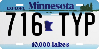MN license plate 716TYP