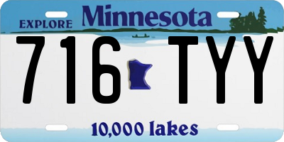 MN license plate 716TYY