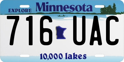 MN license plate 716UAC