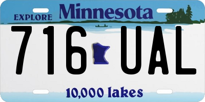MN license plate 716UAL