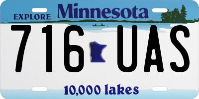 MN license plate 716UAS
