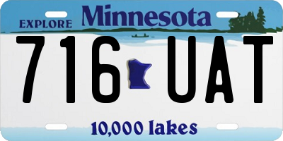 MN license plate 716UAT