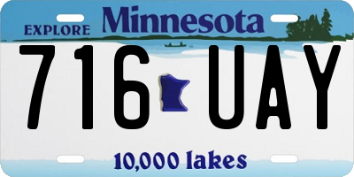 MN license plate 716UAY