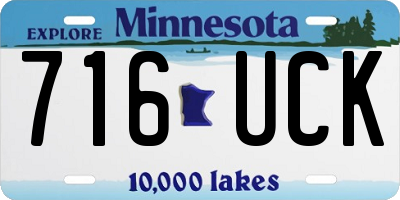 MN license plate 716UCK