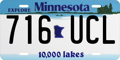MN license plate 716UCL