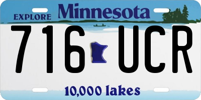MN license plate 716UCR