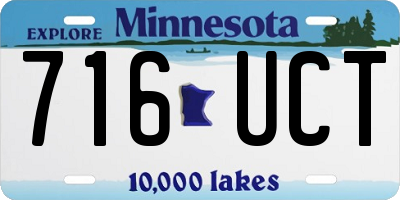 MN license plate 716UCT