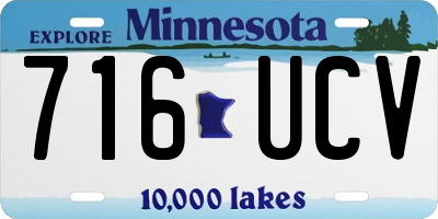 MN license plate 716UCV