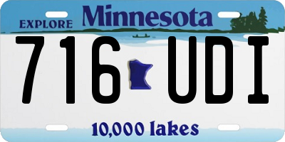 MN license plate 716UDI