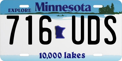 MN license plate 716UDS