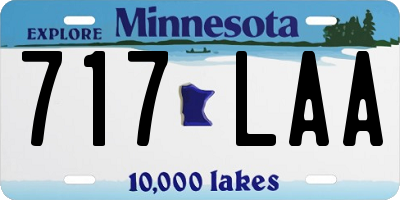 MN license plate 717LAA