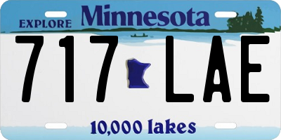 MN license plate 717LAE