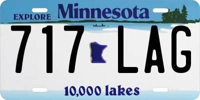 MN license plate 717LAG