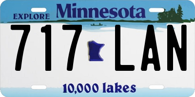 MN license plate 717LAN