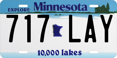 MN license plate 717LAY