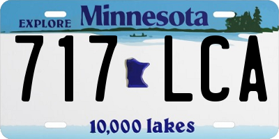 MN license plate 717LCA