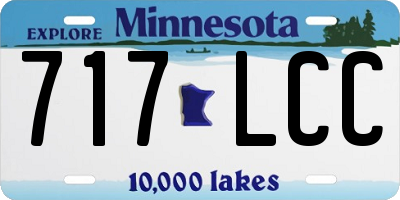 MN license plate 717LCC