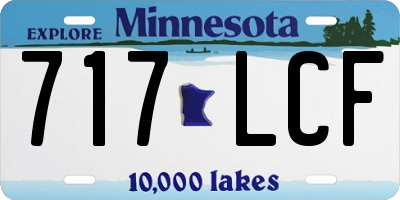 MN license plate 717LCF
