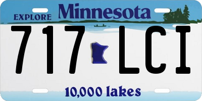 MN license plate 717LCI