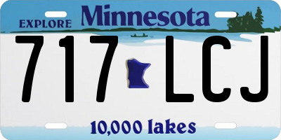 MN license plate 717LCJ