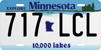 MN license plate 717LCL
