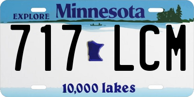 MN license plate 717LCM