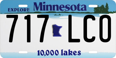 MN license plate 717LCO