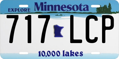 MN license plate 717LCP