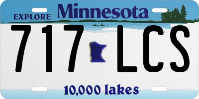 MN license plate 717LCS