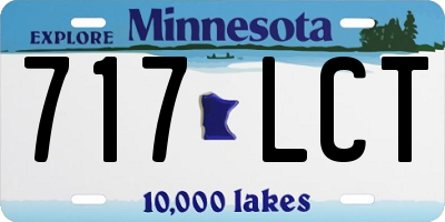 MN license plate 717LCT