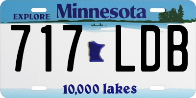 MN license plate 717LDB
