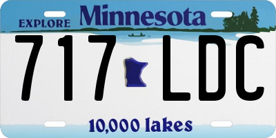 MN license plate 717LDC