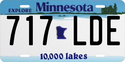 MN license plate 717LDE