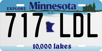 MN license plate 717LDL