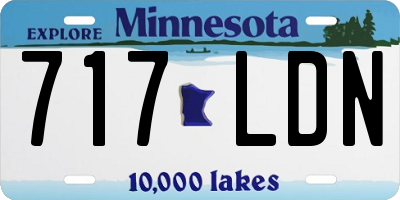MN license plate 717LDN