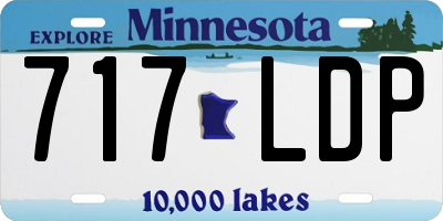 MN license plate 717LDP