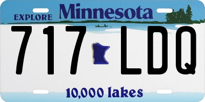 MN license plate 717LDQ