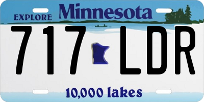 MN license plate 717LDR