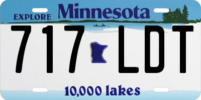 MN license plate 717LDT
