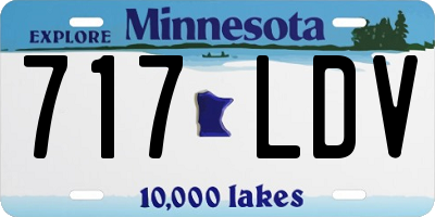 MN license plate 717LDV