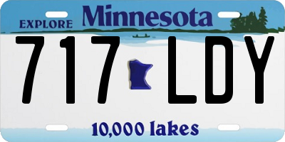 MN license plate 717LDY