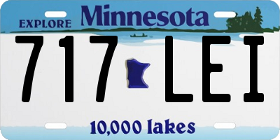 MN license plate 717LEI