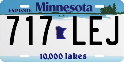 MN license plate 717LEJ