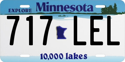 MN license plate 717LEL