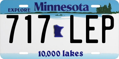 MN license plate 717LEP